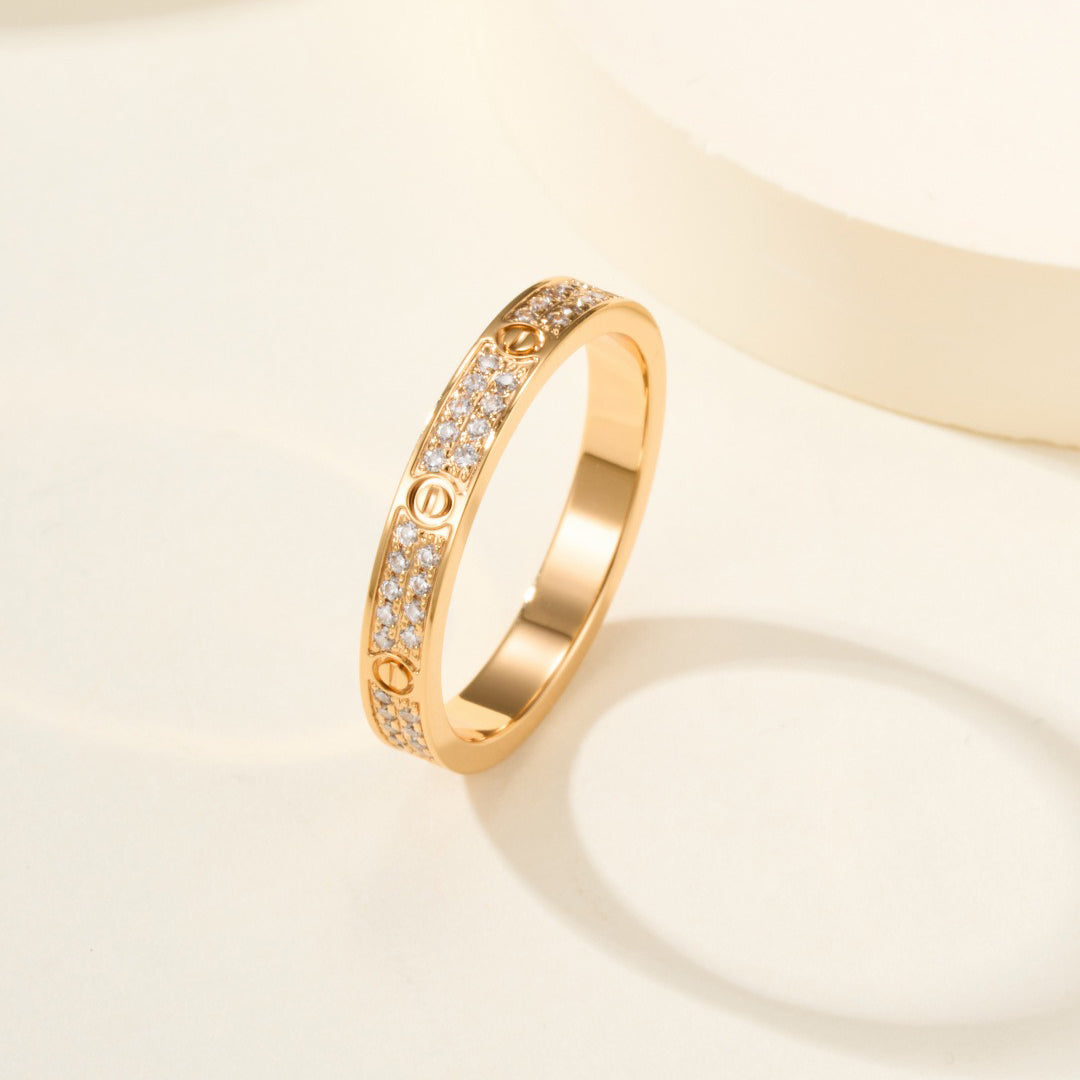 [⭐JeweliWhal]LOVE RING 2.65MM DIAMOND