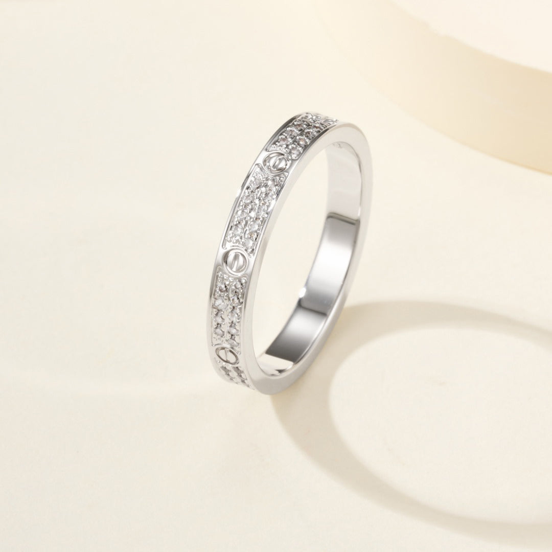 [⭐JeweliWhal]LOVE RING 2.65MM DIAMOND