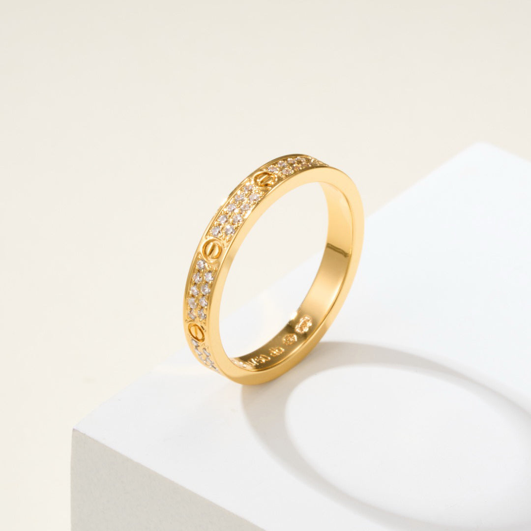 [⭐JeweliWhal]LOVE RING 2.65MM DIAMOND
