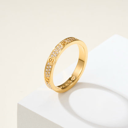 [⭐JeweliWhal]LOVE RING 2.65MM DIAMOND
