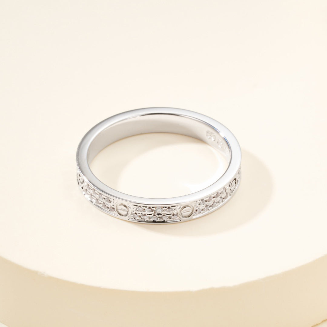 [⭐JeweliWhal]LOVE RING 2.65MM DIAMOND