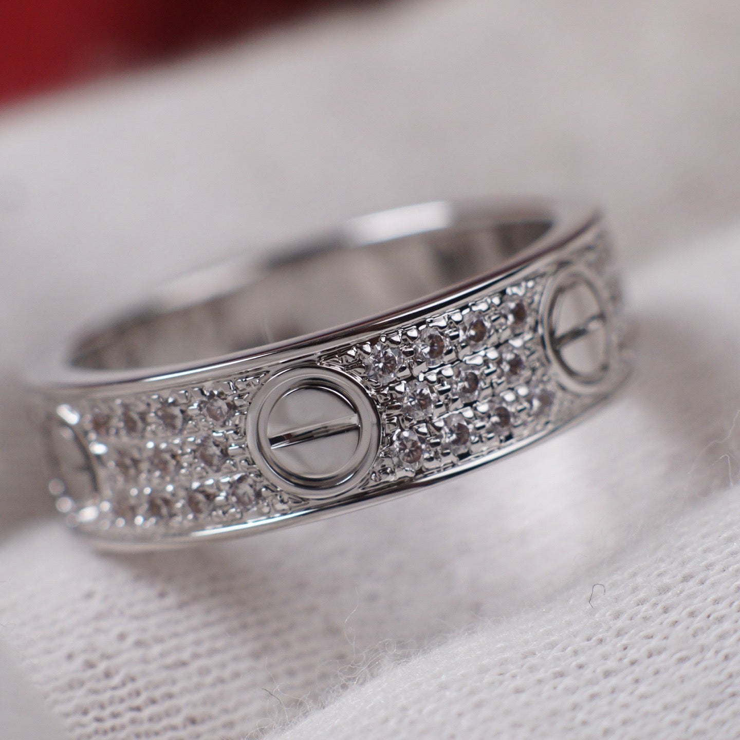 [⭐JeweliWhal]LOVE RING 5.5MM DIAMONDS PAVED