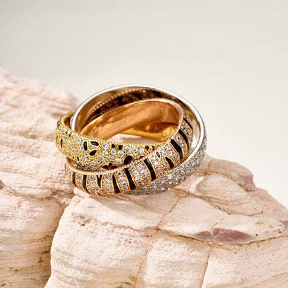 [⭐JeweliWhal]TRINITY  RING LEOPARD PRINT