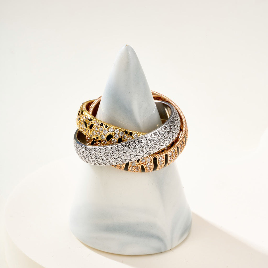 [⭐JeweliWhal]TRINITY  RING LEOPARD PRINT