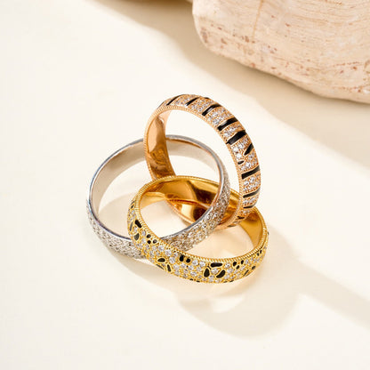 [⭐JeweliWhal]TRINITY  RING LEOPARD PRINT