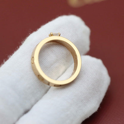 [⭐JeweliWhal]LOVE RING 3.6MM 1 BIG DIAMOND