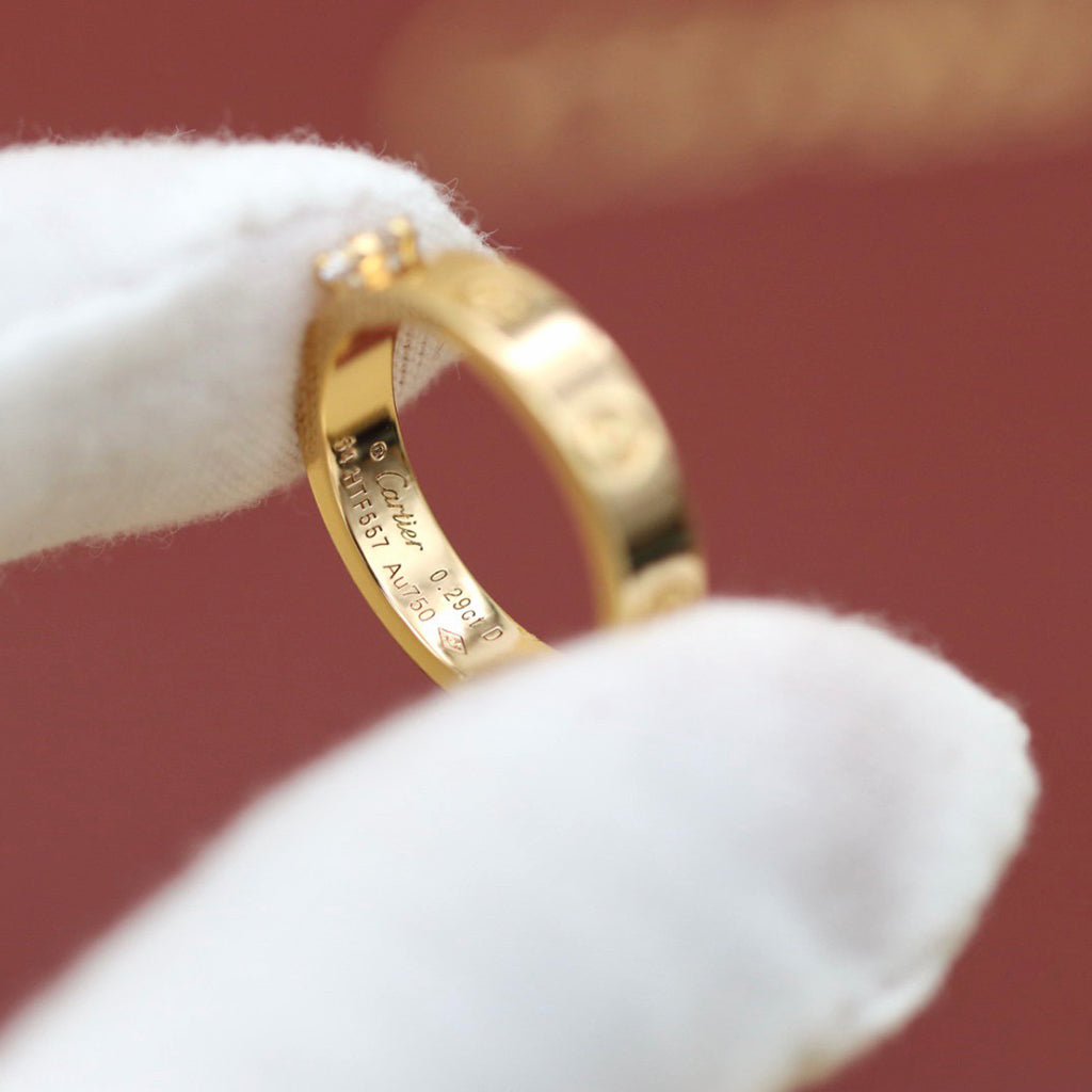 [⭐JeweliWhal]LOVE RING 3.6MM 1 BIG DIAMOND