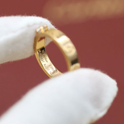 [⭐JeweliWhal]LOVE RING 3.6MM 1 BIG DIAMOND
