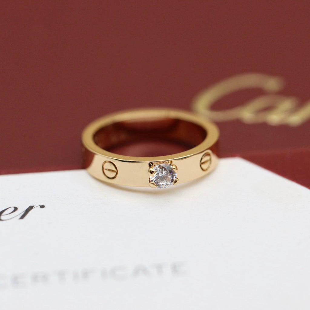 [⭐JeweliWhal]LOVE RING 3.6MM 1 BIG DIAMOND