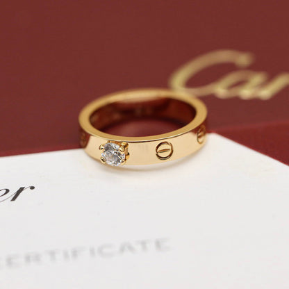 [⭐JeweliWhal]LOVE RING 3.6MM 1 BIG DIAMOND