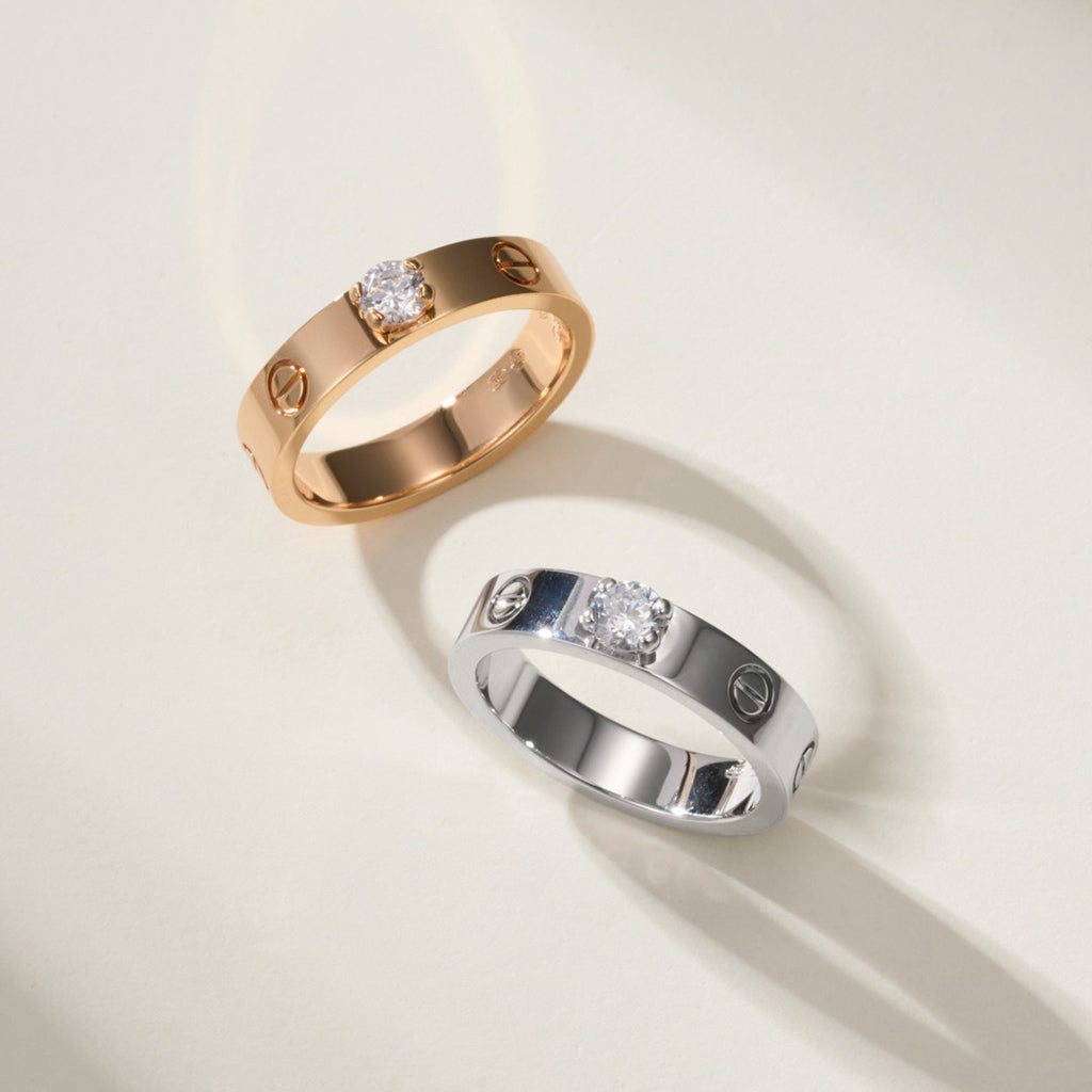 [⭐JeweliWhal]LOVE RING 3.6MM 1 BIG DIAMOND