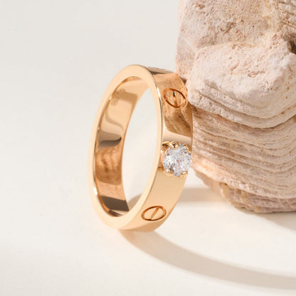 [⭐JeweliWhal]LOVE RING 3.6MM 1 BIG DIAMOND