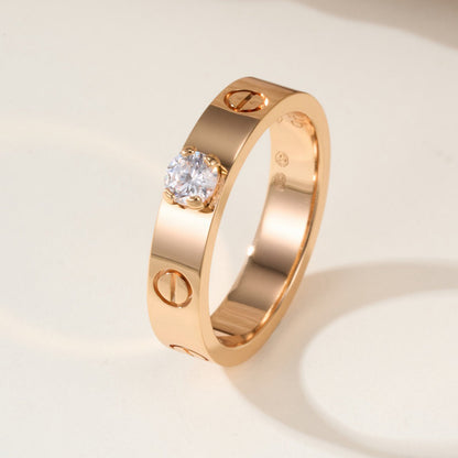 [⭐JeweliWhal]LOVE RING 3.6MM 1 BIG DIAMOND