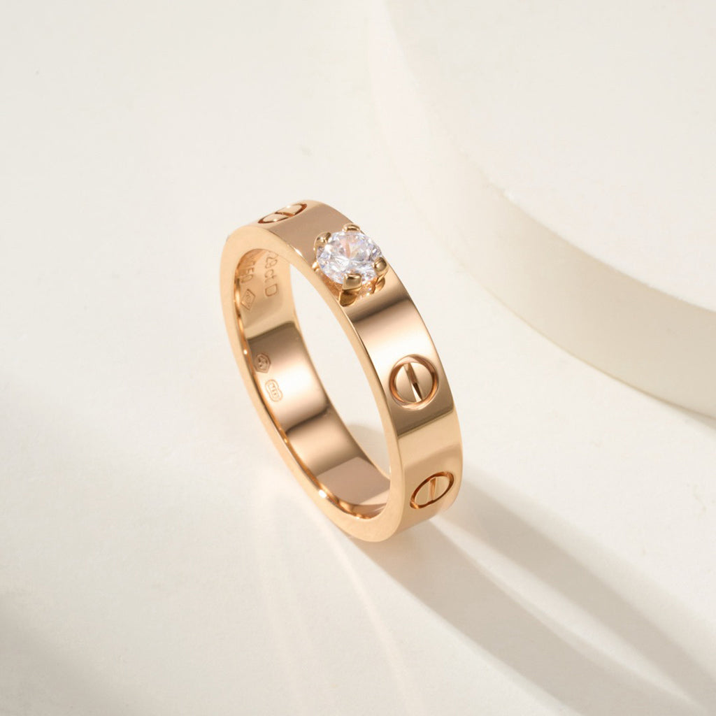 [⭐JeweliWhal]LOVE RING 3.6MM 1 BIG DIAMOND