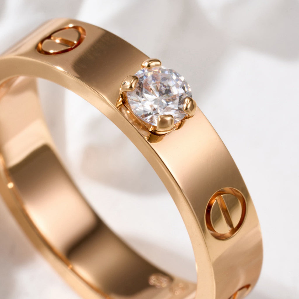 [⭐JeweliWhal]LOVE RING 3.6MM 1 BIG DIAMOND
