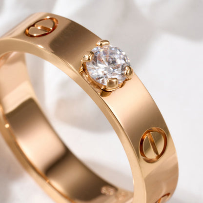 [⭐JeweliWhal]LOVE RING 3.6MM 1 BIG DIAMOND