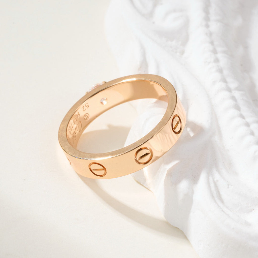 [⭐JeweliWhal]LOVE RING 3.6MM 1 BIG DIAMOND