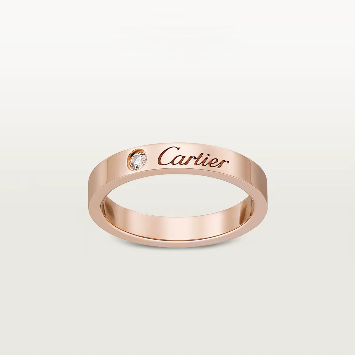[⭐JeweliWhal]LOVE RING 4MM 1 DIAMOND