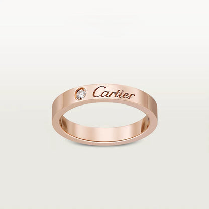 [⭐JeweliWhal]LOVE RING 4MM 1 DIAMOND