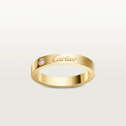 [⭐JeweliWhal]LOVE RING 4MM 1 DIAMOND