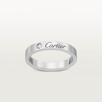 [⭐JeweliWhal]LOVE RING 4MM 1 DIAMOND