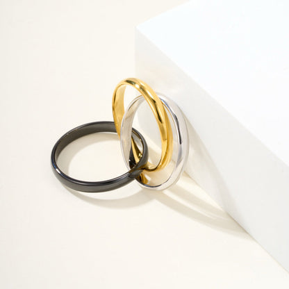 [⭐JeweliWhal]TRINITY 3.2MM RING BLACK CERAMIC