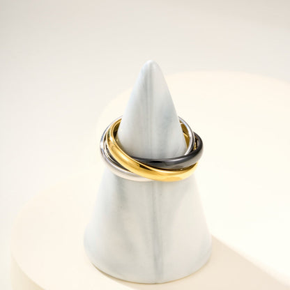 [⭐JeweliWhal]TRINITY 3.2MM RING BLACK CERAMIC
