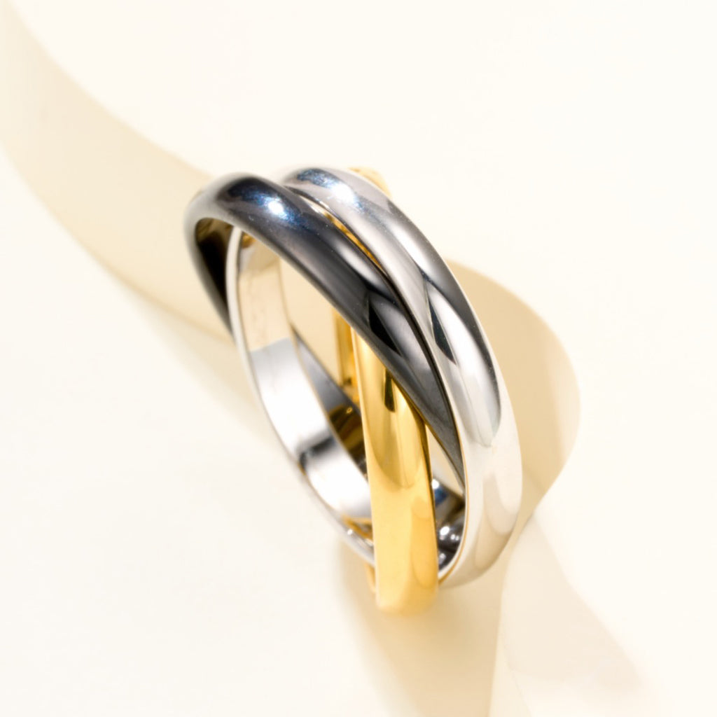 [⭐JeweliWhal]TRINITY 3.2MM RING BLACK CERAMIC