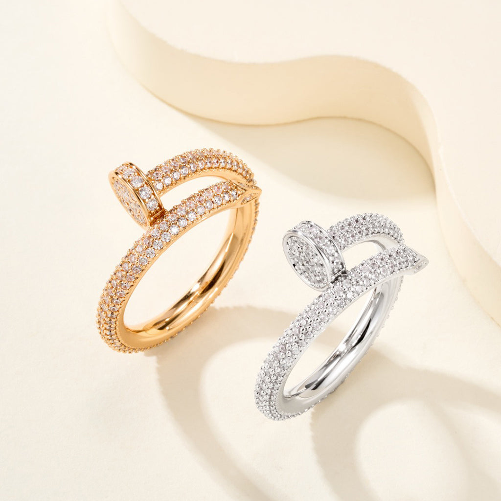 [⭐JeweliWhal]JUSTE RING 2.6MM FULL DIAMOND