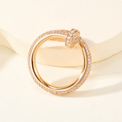 [⭐JeweliWhal]JUSTE RING 2.6MM FULL DIAMOND