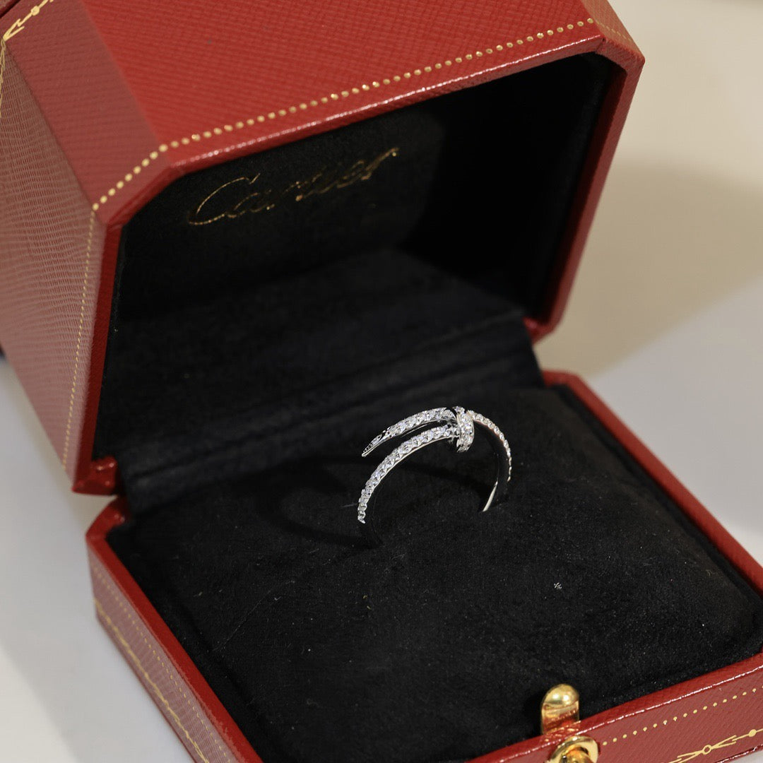 [⭐JeweliWhal]JUSTE 1.8MM FULL DIAMOND RING