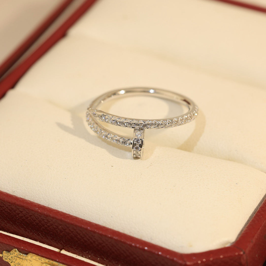 [⭐JeweliWhal]JUSTE 1.8MM FULL DIAMOND RING