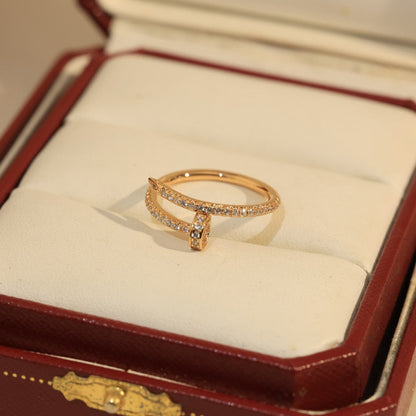 [⭐JeweliWhal]JUSTE 1.8MM FULL DIAMOND RING