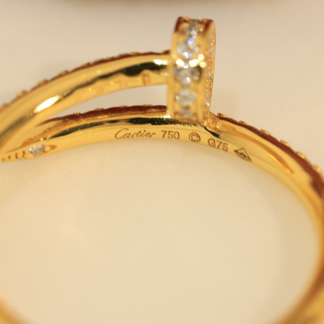 [⭐JeweliWhal]JUSTE 1.8MM FULL DIAMOND RING