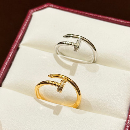 [⭐JeweliWhal]JUSTE 1.8MM HALF DIAMOND RING