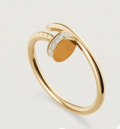 [⭐JeweliWhal]JUSTE 1.8MM HALF DIAMOND RING