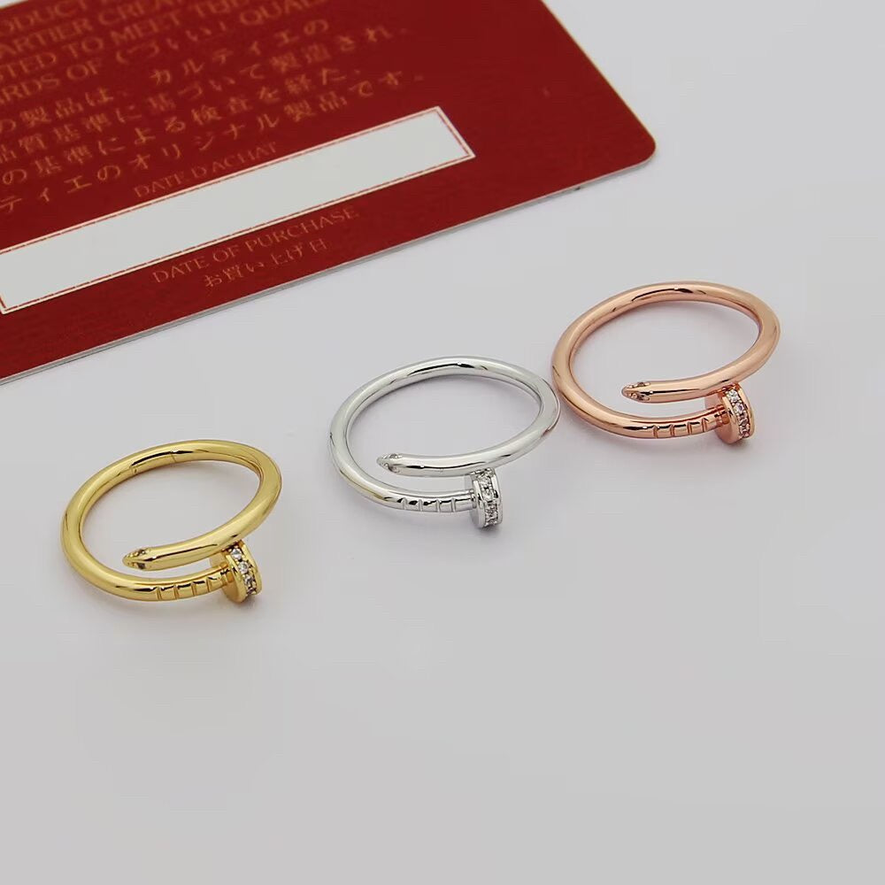 [⭐JeweliWhal]JUSTE 1.8MM HALF DIAMOND RING