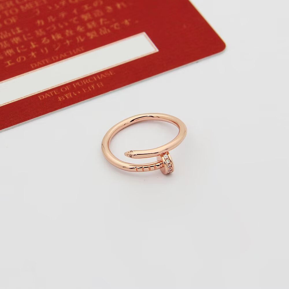 [⭐JeweliWhal]JUSTE 1.8MM HALF DIAMOND RING