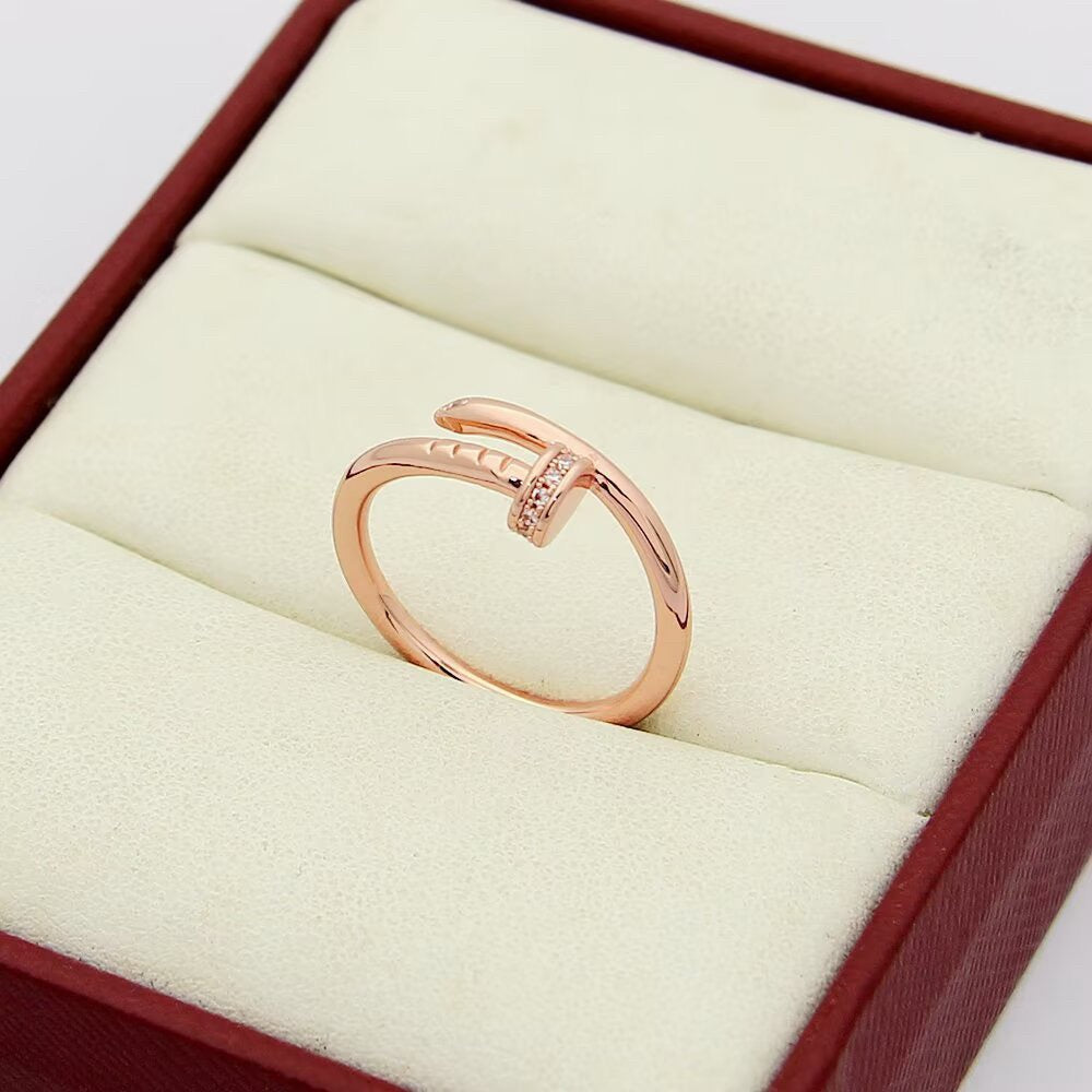 [⭐JeweliWhal]JUSTE 1.8MM HALF DIAMOND RING