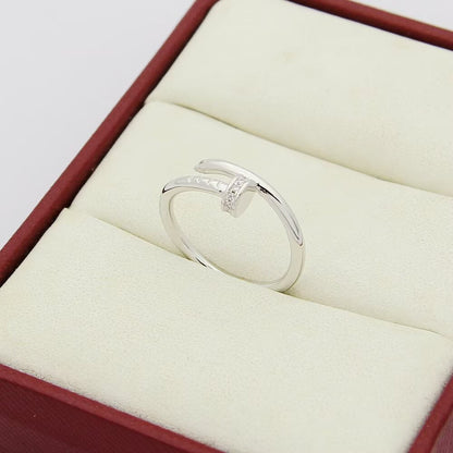 [⭐JeweliWhal]JUSTE 1.8MM HALF DIAMOND RING