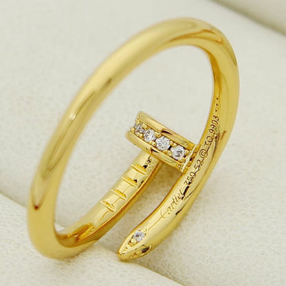 [⭐JeweliWhal]JUSTE 1.8MM HALF DIAMOND RING