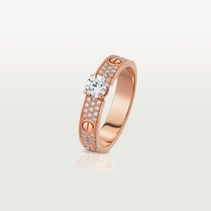[⭐JeweliWhal]LOVE RING 3.6MM 1 BIG DIAMOND FULL DIAMOND