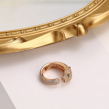 [⭐JeweliWhal]PANTHERE FULL DIAMOND SMALL RING