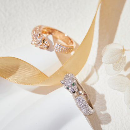 [⭐JeweliWhal]PANTHERE FULL DIAMOND SMALL RING