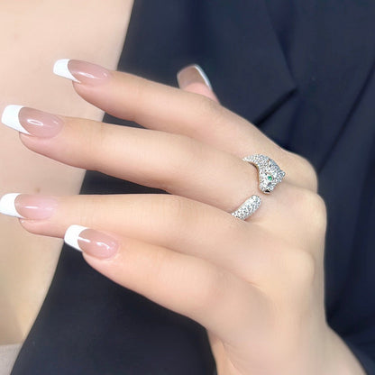 [⭐JeweliWhal]PANTHERE FULL DIAMOND SMALL RING