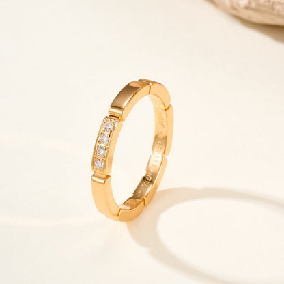 [⭐JeweliWhal]MAILLON PANTHERE 4 DIAMOND RING
