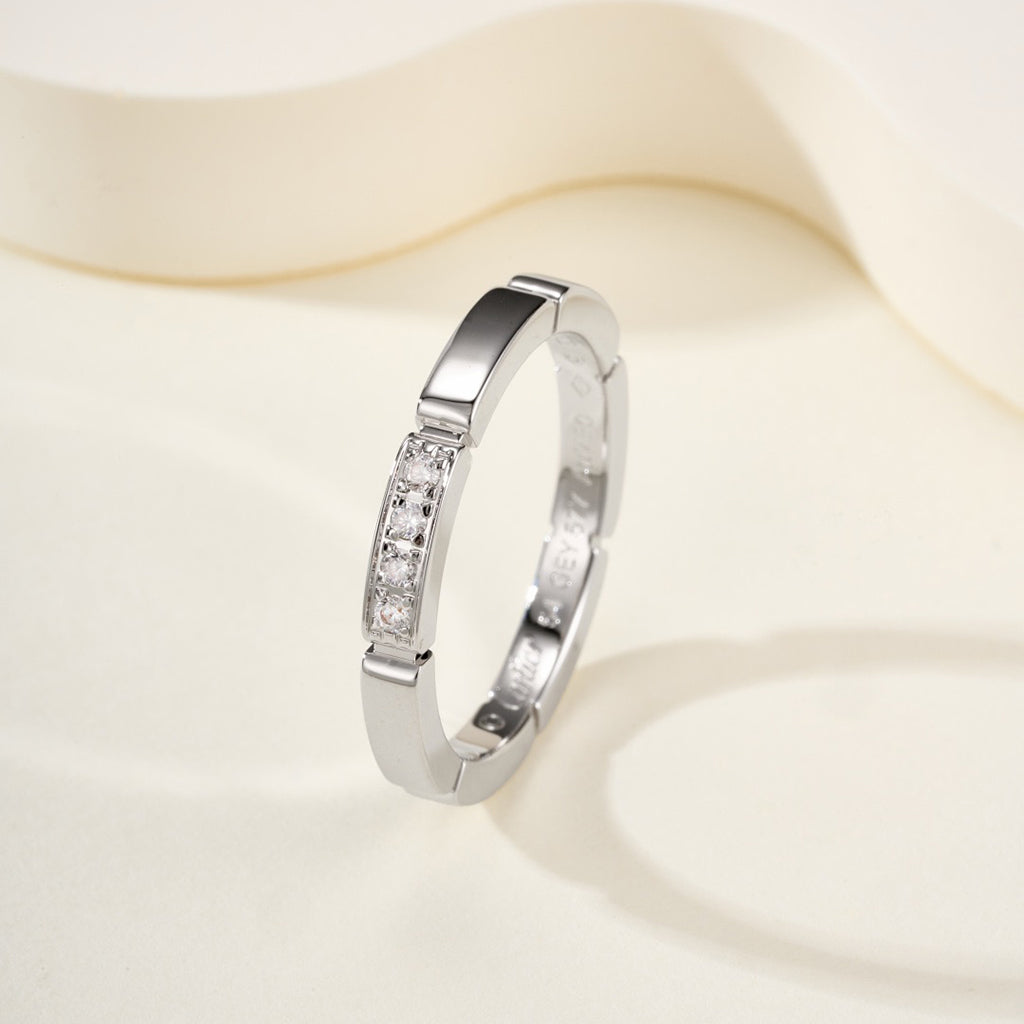 [⭐JeweliWhal]MAILLON PANTHERE 4 DIAMOND RING