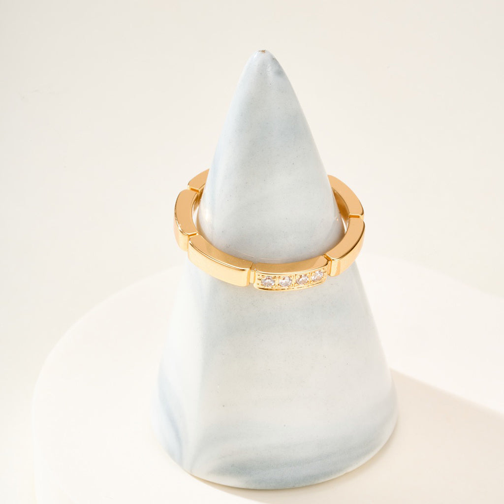 [⭐JeweliWhal]MAILLON PANTHERE 4 DIAMOND RING