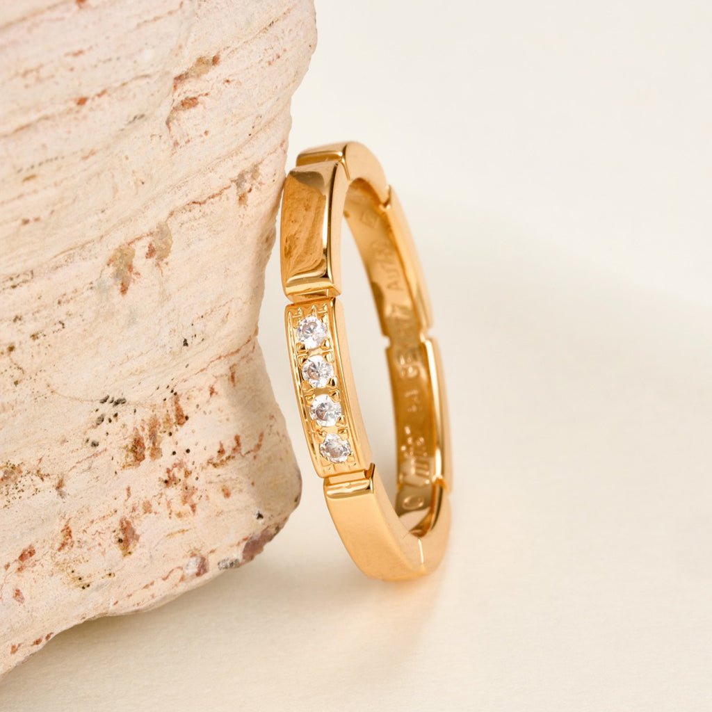 [⭐JeweliWhal]MAILLON PANTHERE 4 DIAMOND RING
