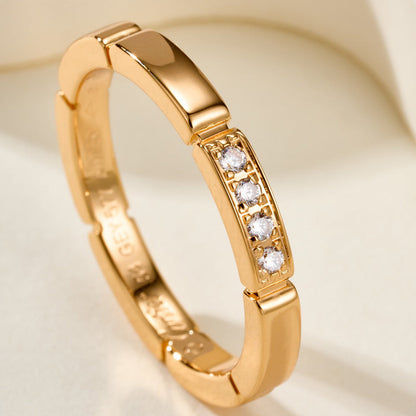 [⭐JeweliWhal]MAILLON PANTHERE 4 DIAMOND RING